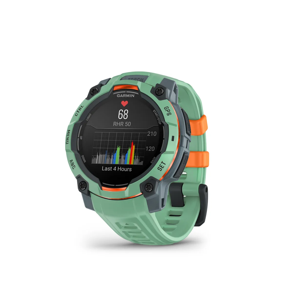 Garmin Instinct 3 AMOLED, 45mm Neo Tropic Bezel W/Neo Tropic Bnd