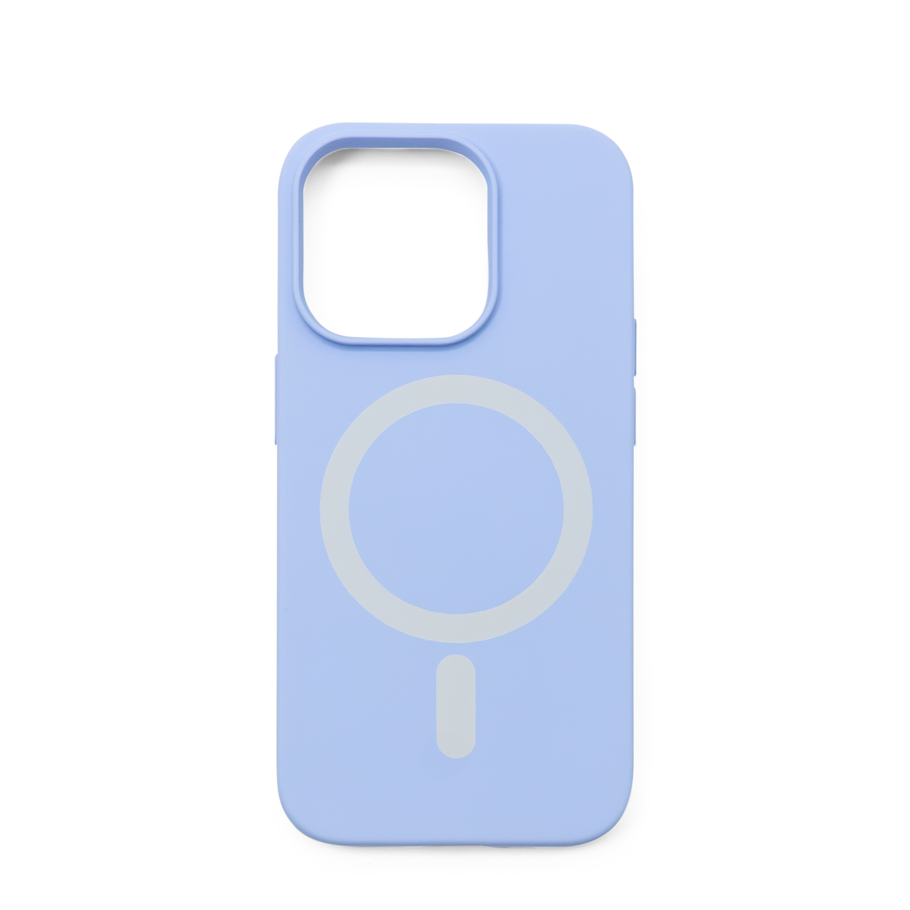 iPhone 14 Pro MagSafe Silikon Case Hülle - Blau