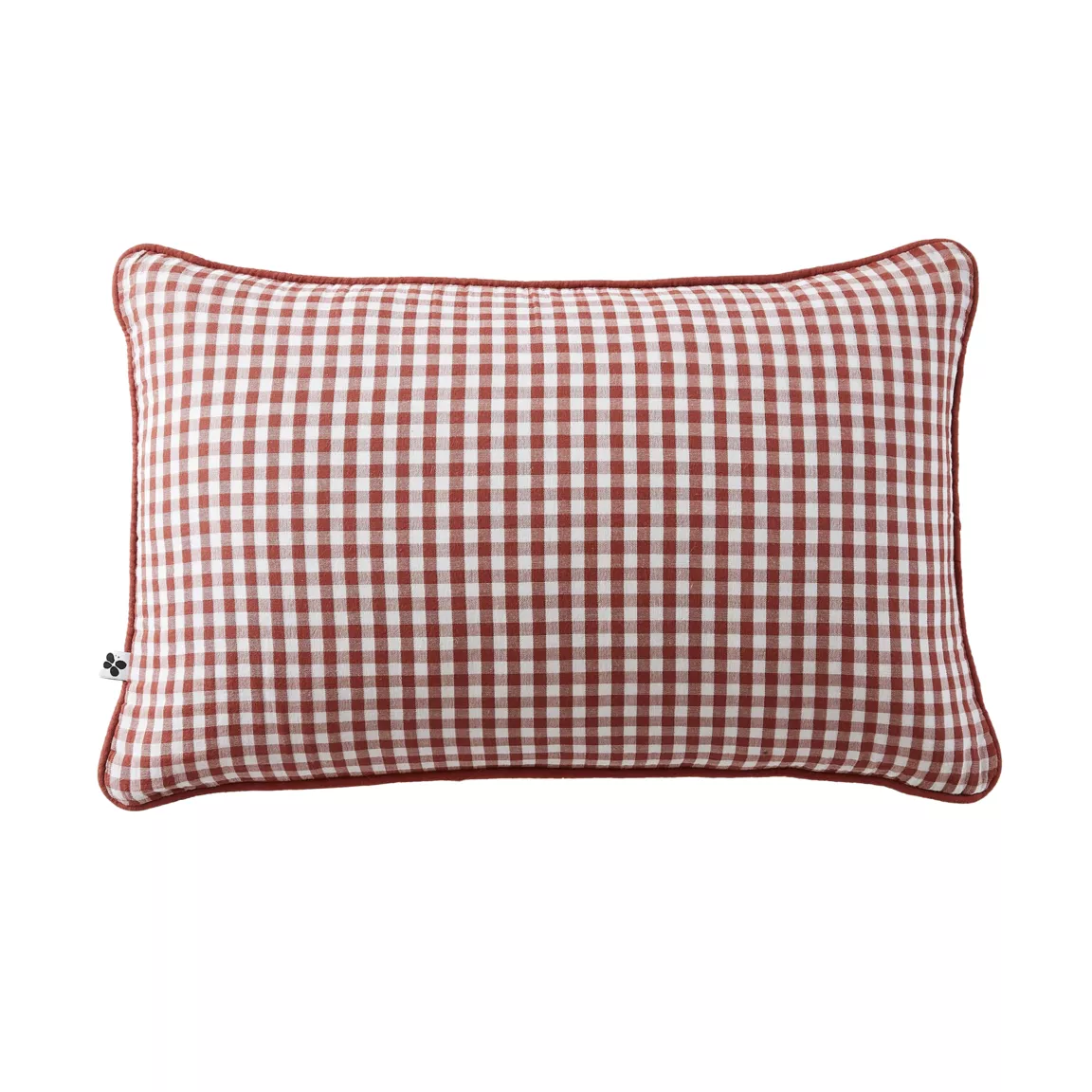 Coussin rectangulaire gaze de coton (40 x 60 cm) Vickie Terracotta
