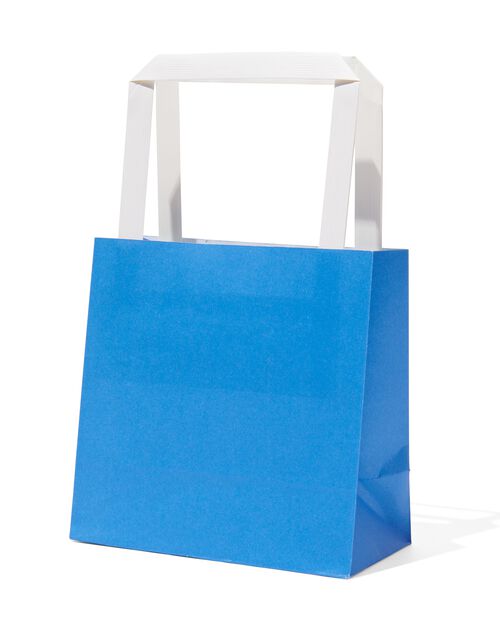 6 sacs cadeaux en papier 13x13x7 uni