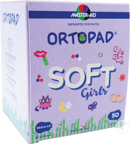 Ortopad Soft Girls Regular Caches Oculaires 85x59mm Pièces 50 (72234)