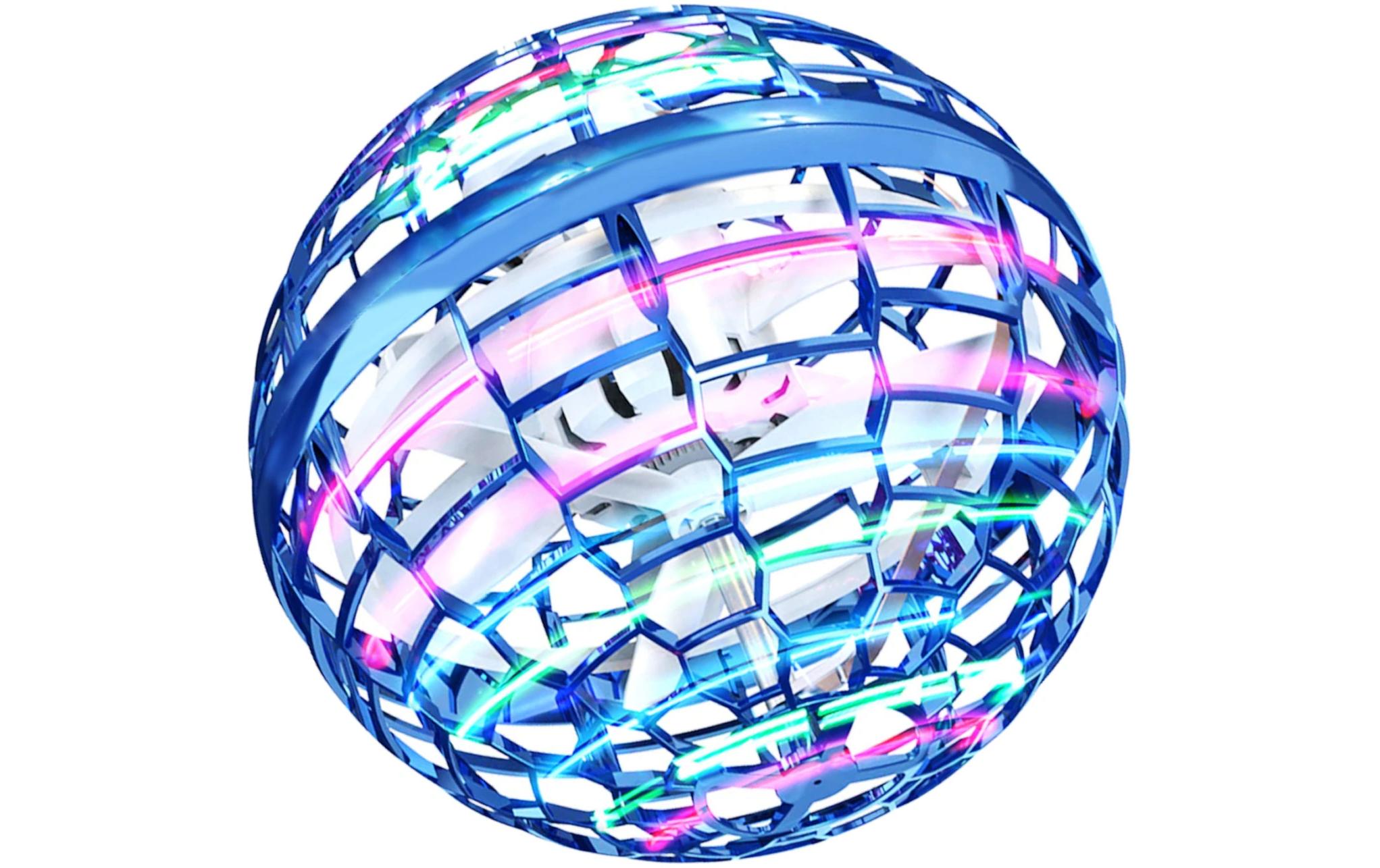 Magic Hover – fliegende Kugel 96 mm BlauMagischer Hover Fly Ball mit Gyroskop und LED-Beleuchtung