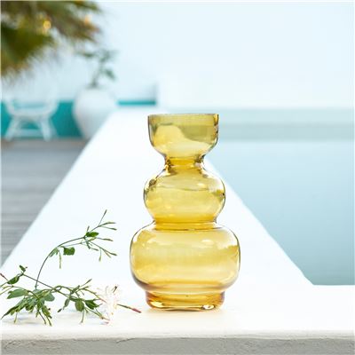 Vase en verre coloré