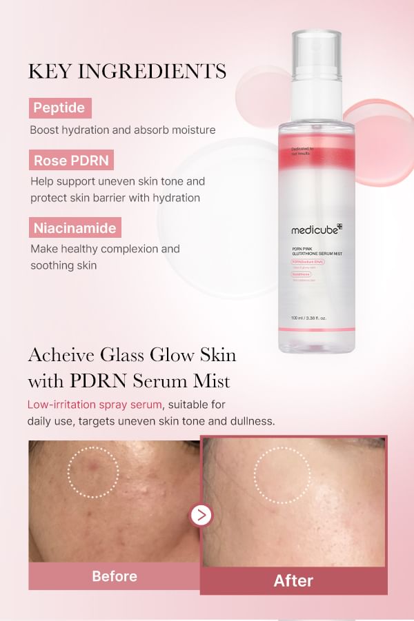 medicube - PDRN Roze Glutathion Serum Mist