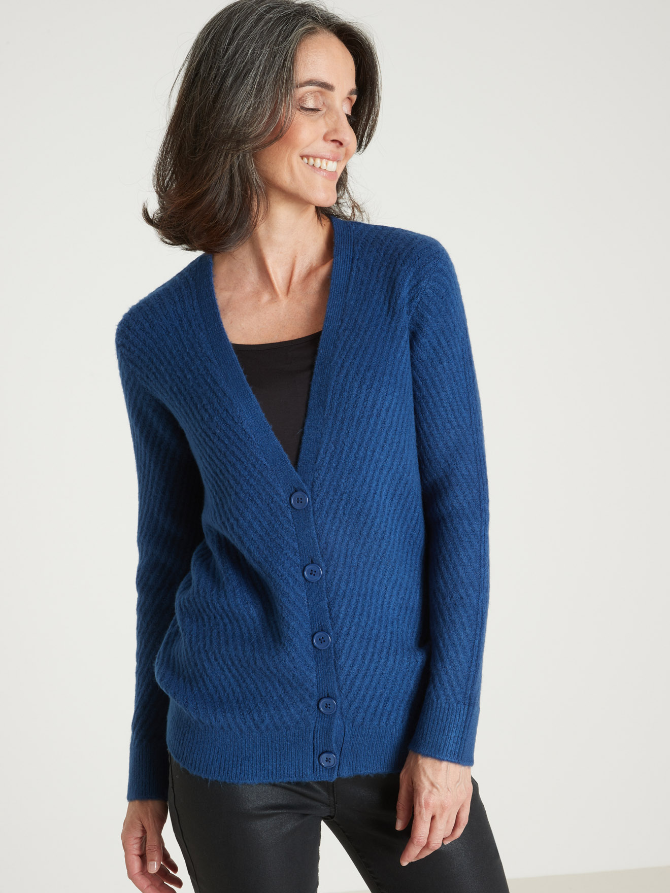 Gilet en maille affinante