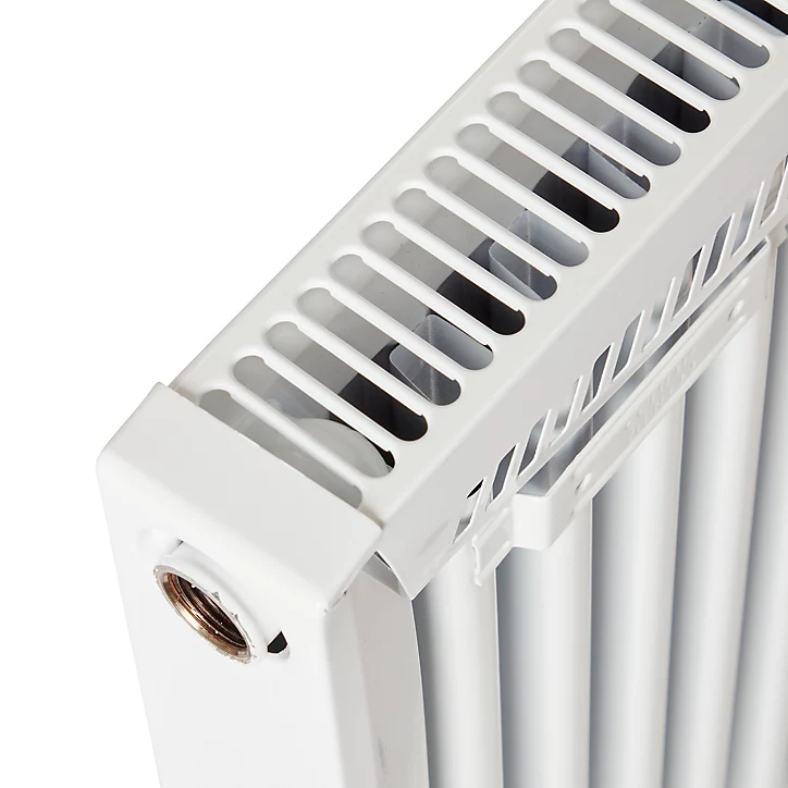 Radiateur eau chaude acier GoodHome blanc 739 W L.80 cm x H.60 cm