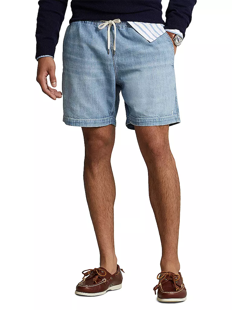POLO RALPH LAUREN Jeansshorts hellblau