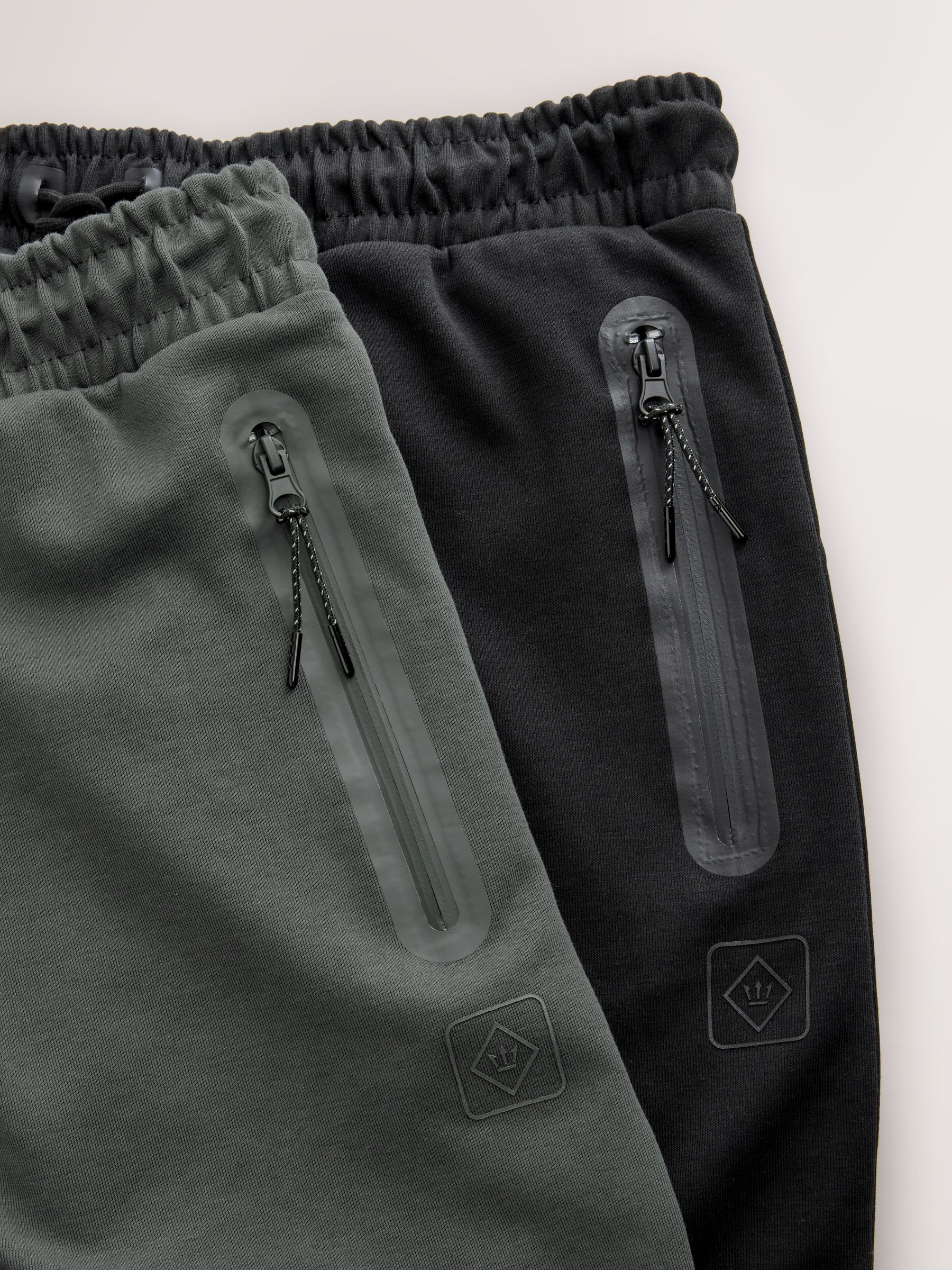 Zwart/Leisteen grijs - Athleisure Cuffed Joggers 2 Pack