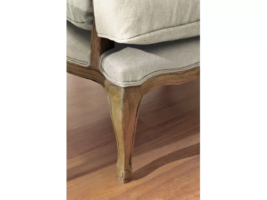 Fauteuil bergère en tissu MAHAUX - Beige