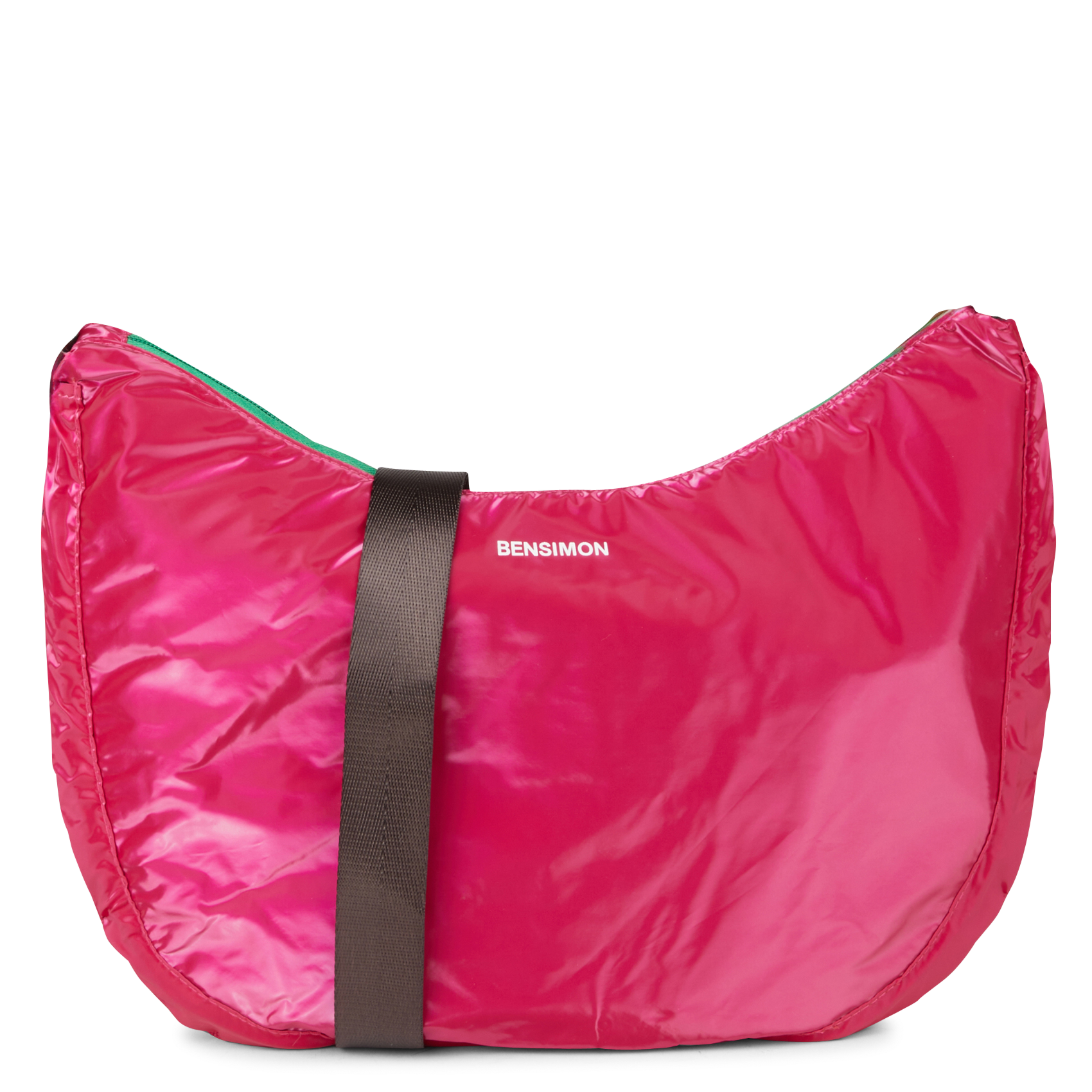 Sac à bandoulière demi-lune | Rose