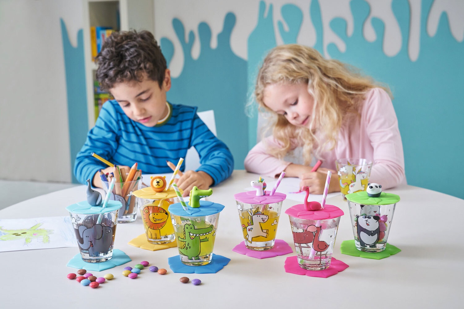LEONARDO Kinder Trinkset BAMBINI KROKODIL 3-teilig