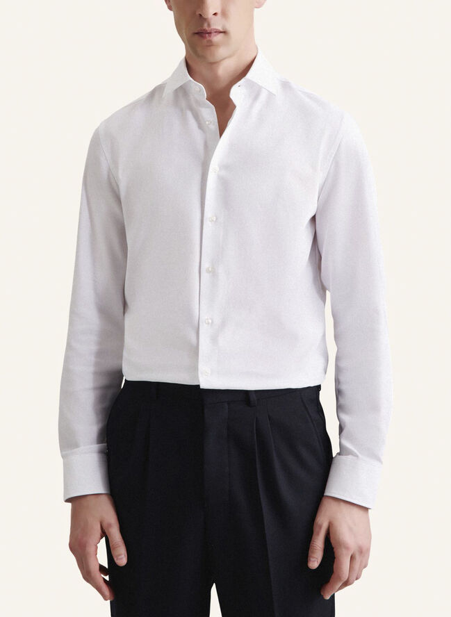 Seidensticker Performance shirt Slim Long sleeve Kent-Collar Uni White