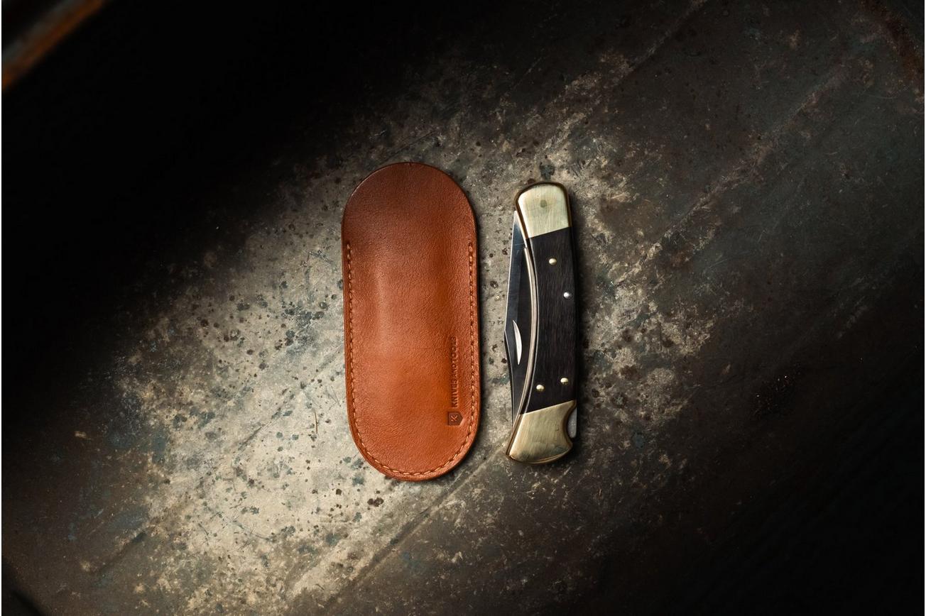 Knivesandtools Leather Sheath, Cognac, Large, schede