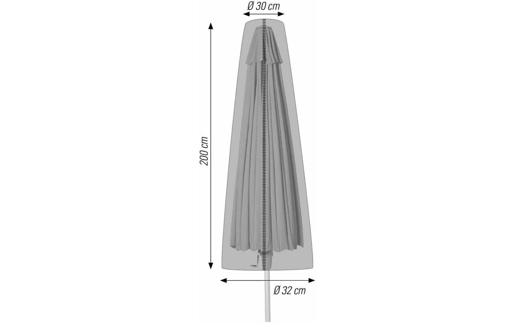 Schutzhülle Sonnenschirm Ø 30 / 32 cm x 200 cmAbdeckhauben für Sonnenschirm