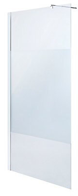 Paroi de douche à l'italienne Cooke & Lewis Onega sérigraphié 90 cm