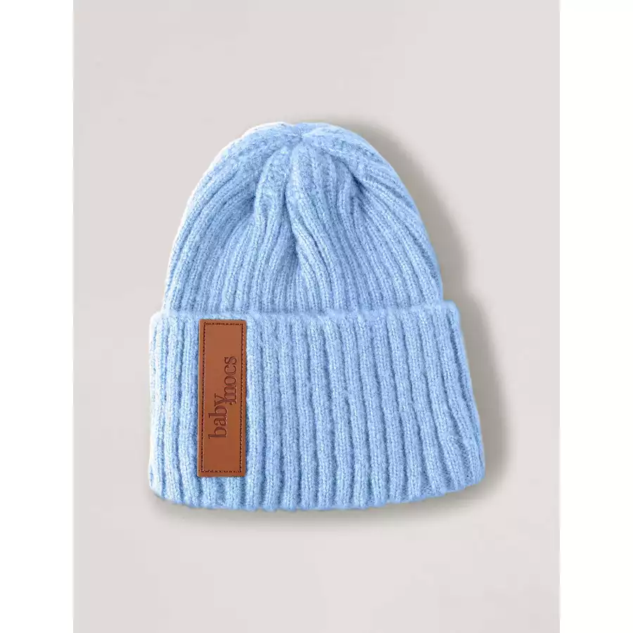 BabyMocs Mütze Vegan blau