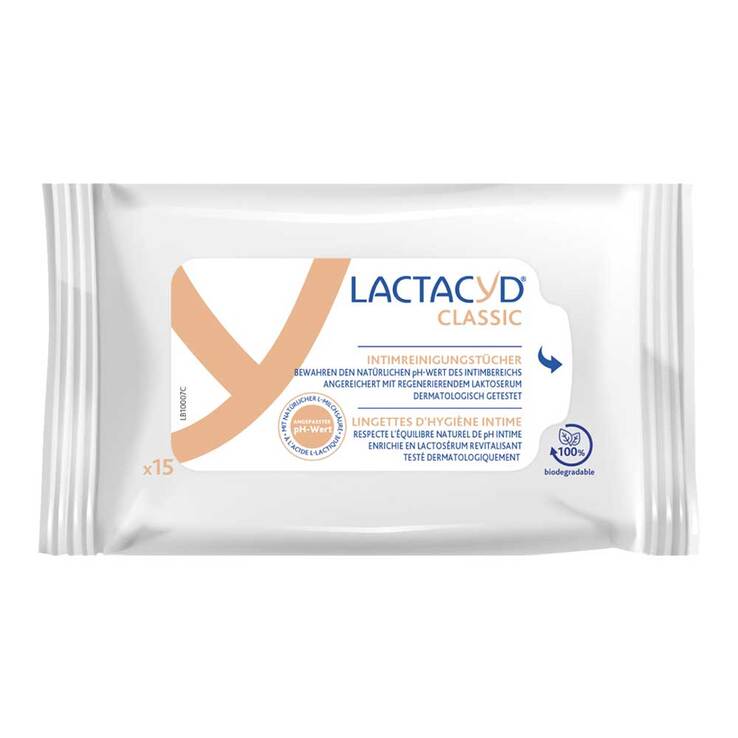 Lactacyd Classic Intimreinigungstücher, 15 St