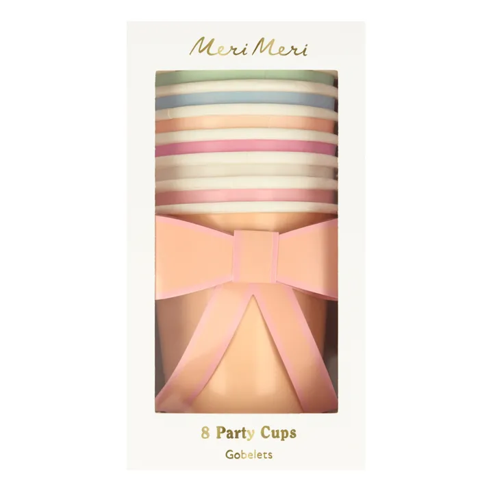 Meri Meri Gobelets à nœud - Set de 8 | Pastel