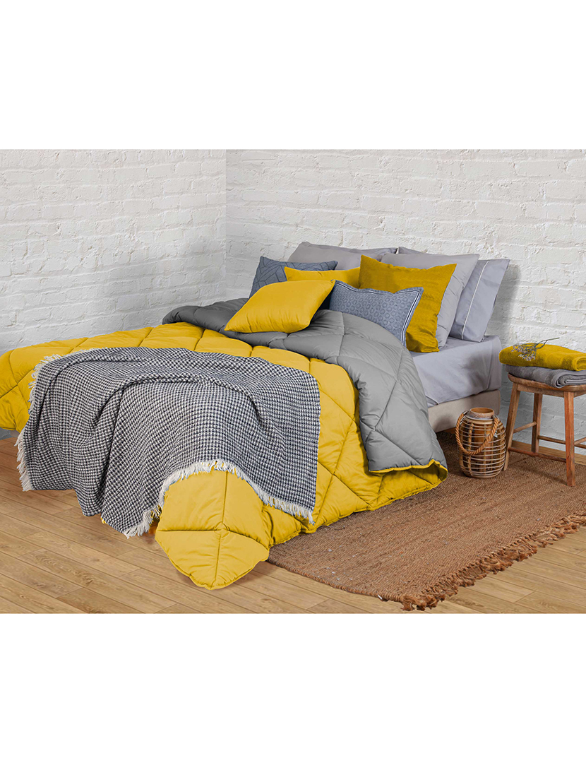 Bicolour Duvet Yellow