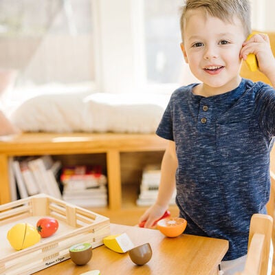 Melissa & Doug Lekesett Frukt i boks med kniv