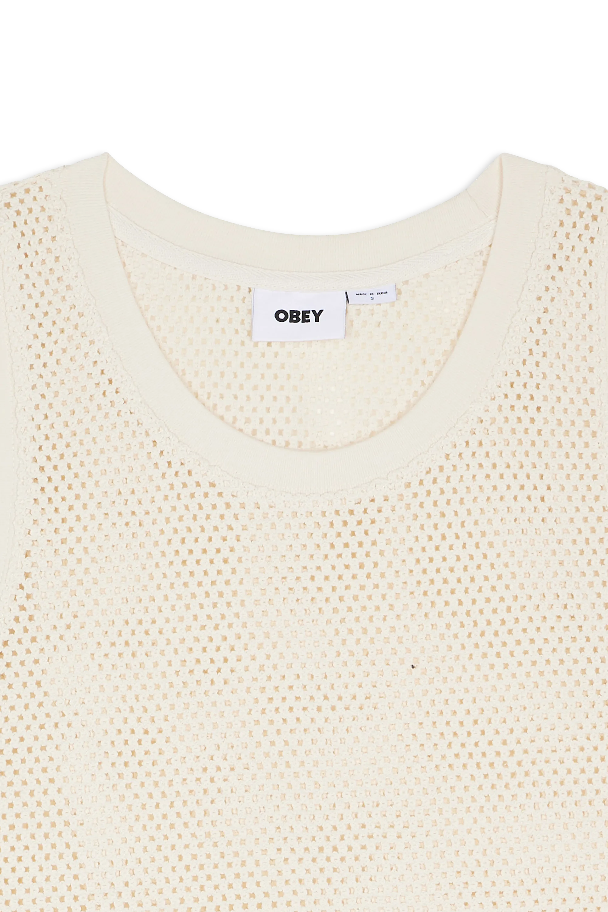 OBEY Débardeur OBEY HUDSON MESH TANK Beige