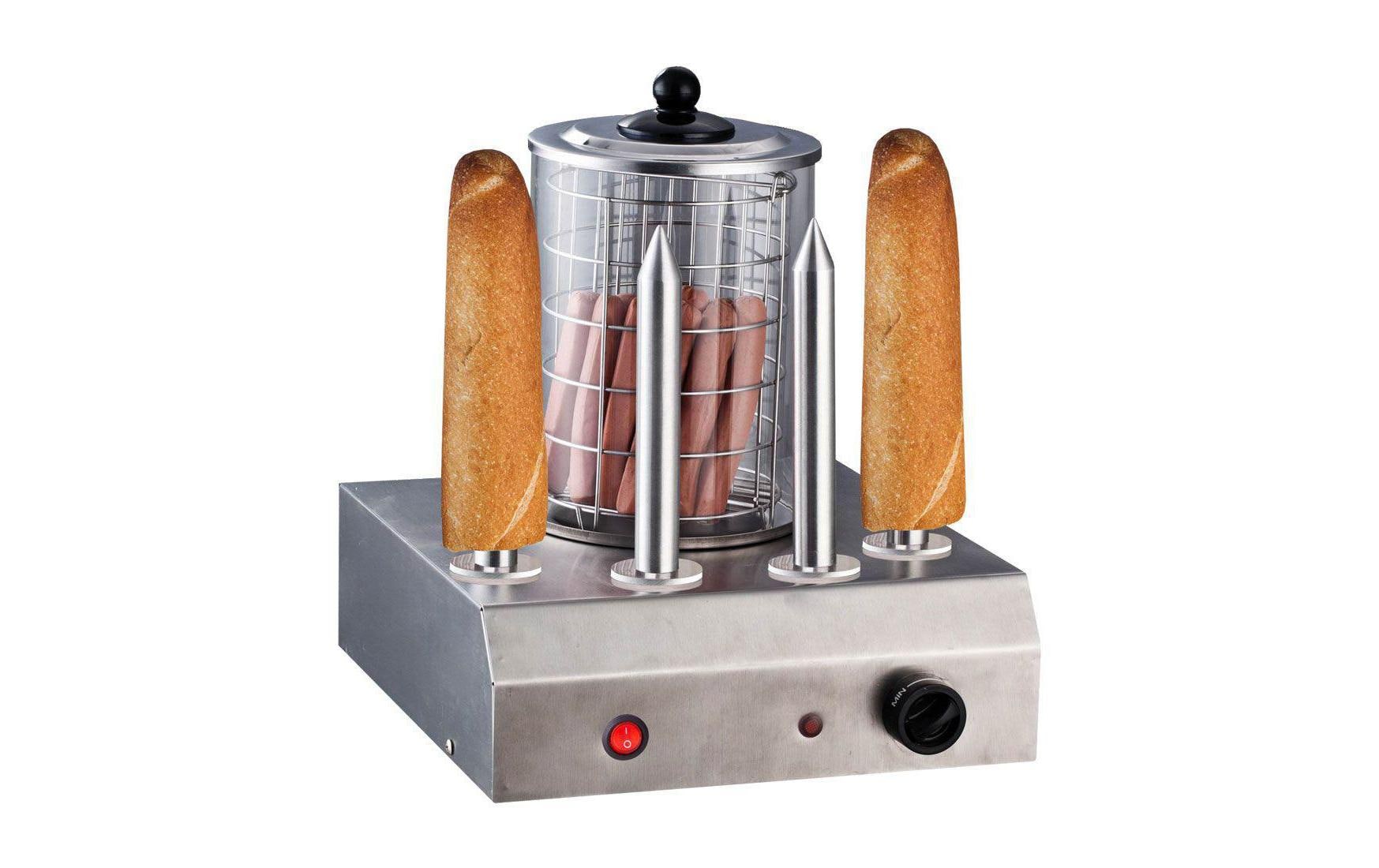 Hot Dog Maschine Weber HD104 mit 4 Spiessen<br>Hotdog-Gerät