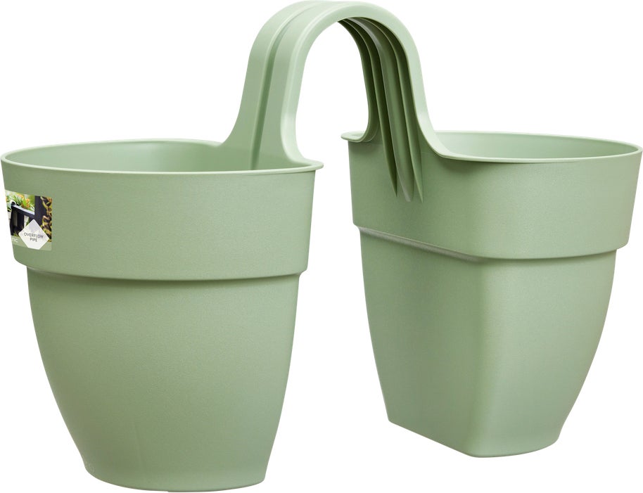 Elho balkonbak Vibia Campana Flower Twin groen 20,5 x 38,4 x 26,5 cm