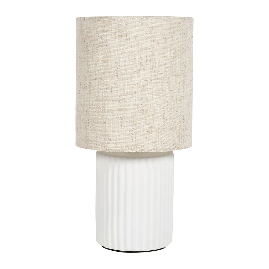 Lampe EVA blanche H27cm