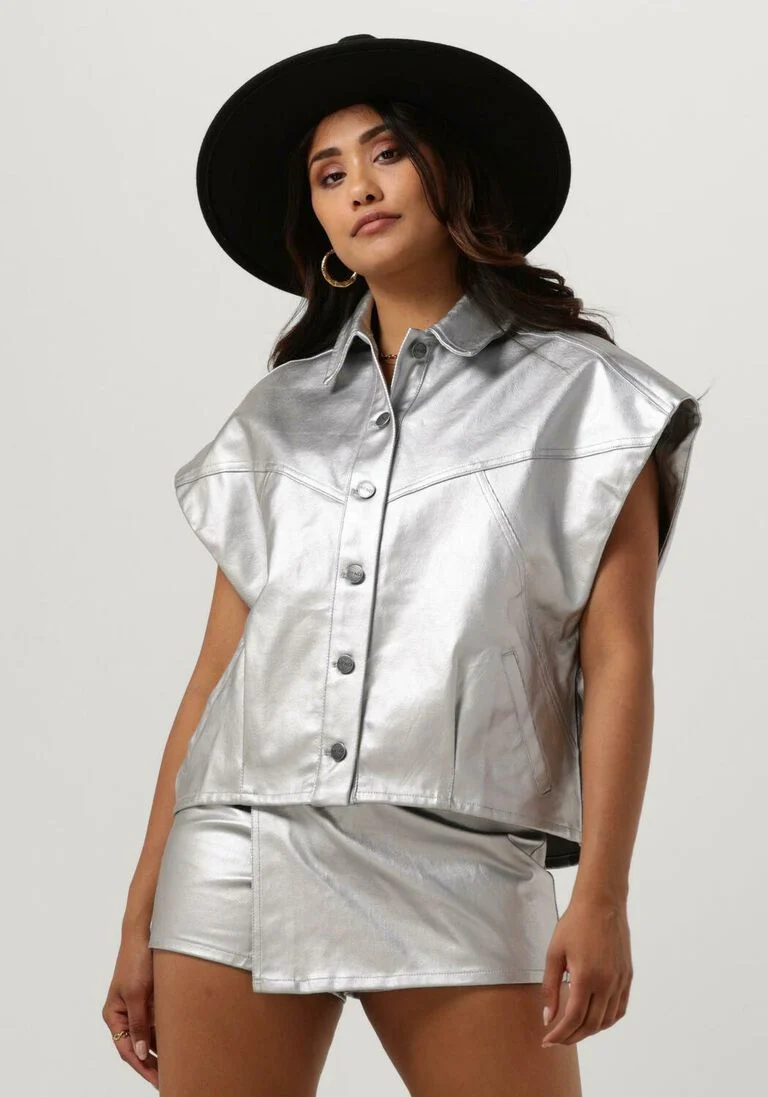 REFINED DEPARTMENT zilveren refined department gilet dena