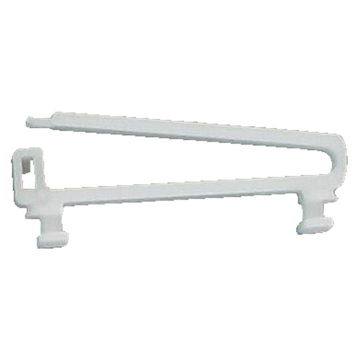 GLISSEUR PVC SPECIAL RIDEAUX PATTES X12 BLANC