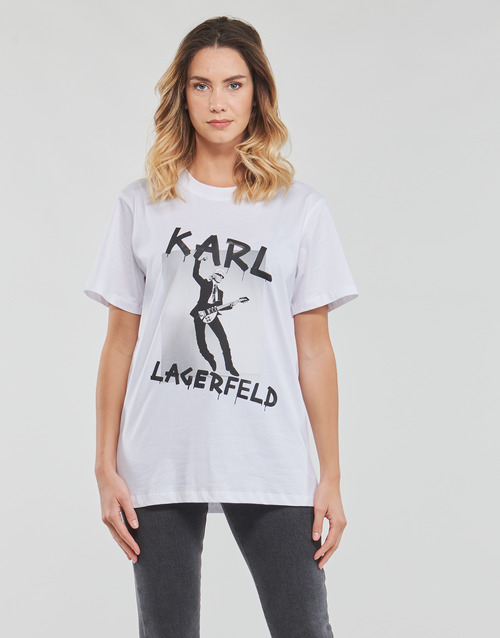 Karl Lagerfeld - KARL ARCHIVE OVERSIZED T-SHIRT Blanco