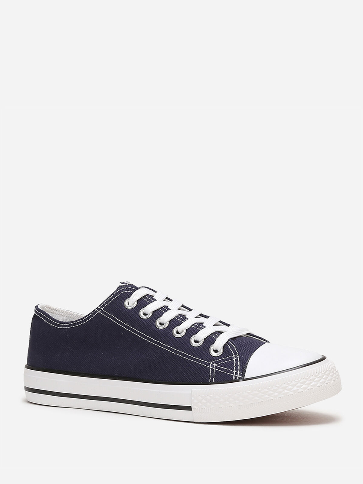 Tennis basses en toile- Bleu marine