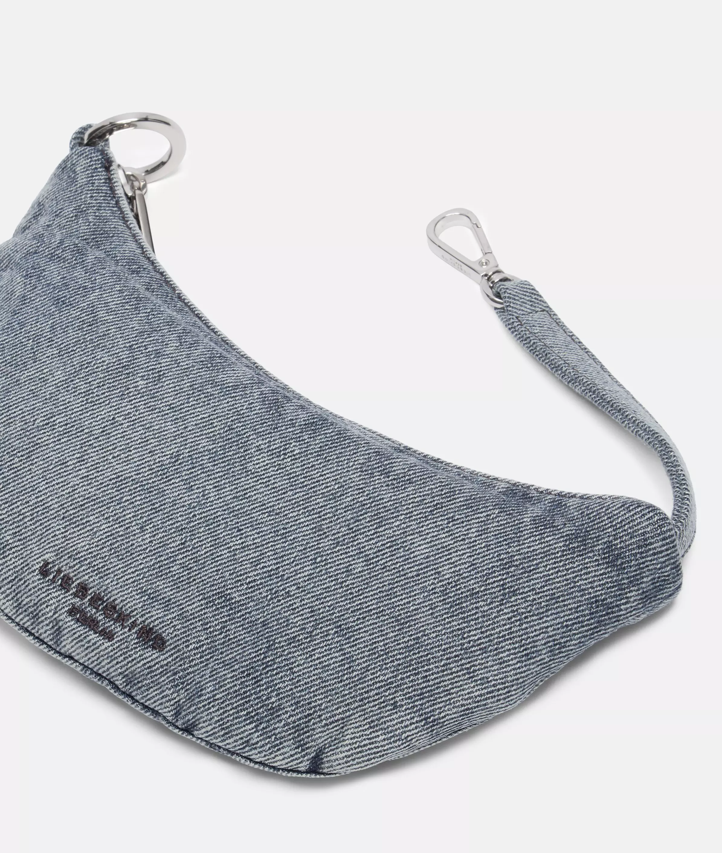 Denim Luna Pendant Denim mini pouch