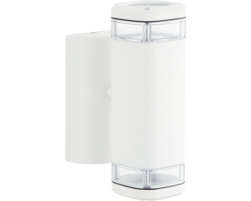 Buitenwandlamp, 2-lichts, omhoog/omlaag, wit