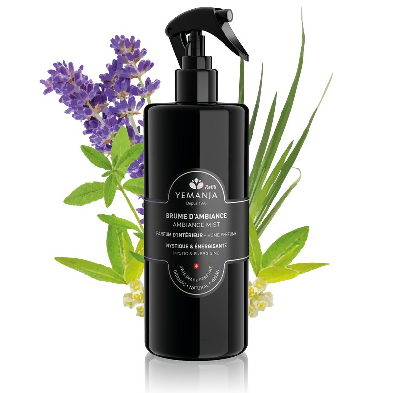 YEMANJA reinigender Raumnebel<br>500 ml, Flasche, litsée & Palmaros