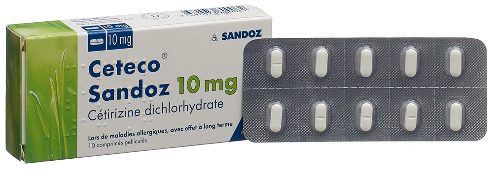 CETECO Sandoz Filmtabl 10 mg Blist 10 Stk
