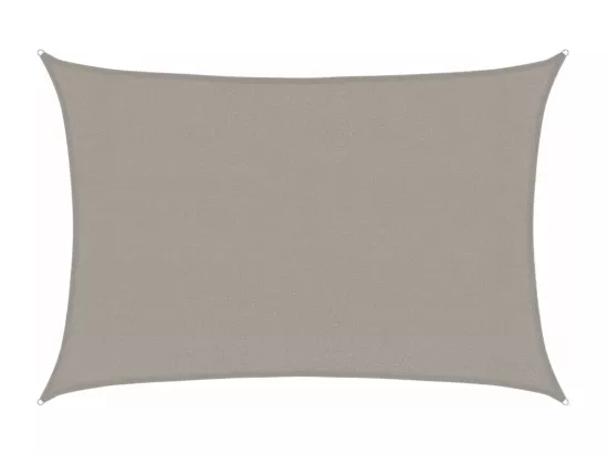 Voile d'ombrage 160 g/m² rectangulaire gris clair 3x4,5 m PEHD