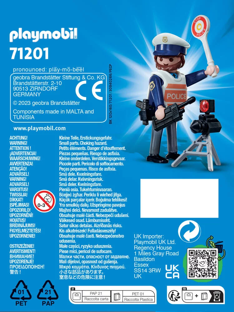 PLAYMO-FRIENDS - POLICIER ET RADAR - 71201