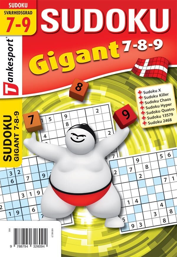 Sudoku Gigant 7,8,9 - Keesing - Bog