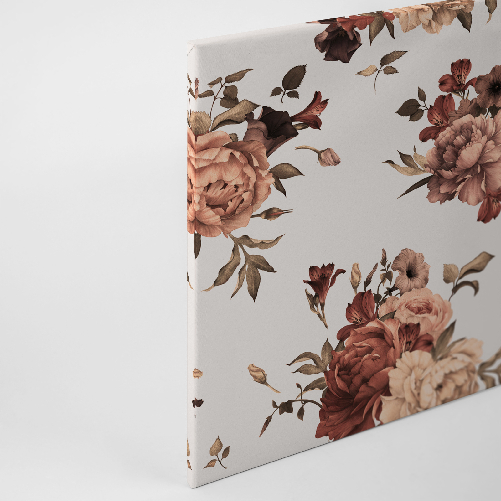 LeinwandbildBLUMEN BOUQET - beige-weiß - 90x60 cm