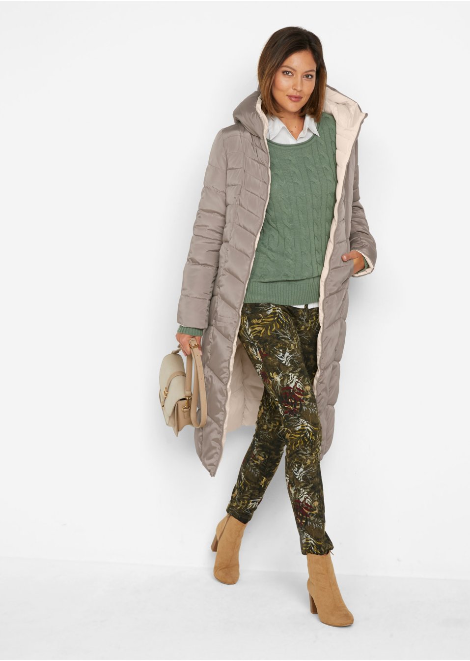 Manteau matelassé réversible