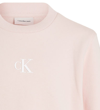 Calvin Klein Sweatshirt - Ck Logo - Silber Peony Pink
