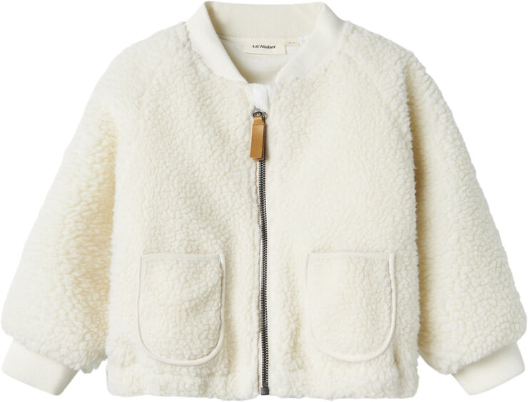 Lil' Atelier NMNLAJO BOMBER JACKET LIL Coconut milk/ladybug