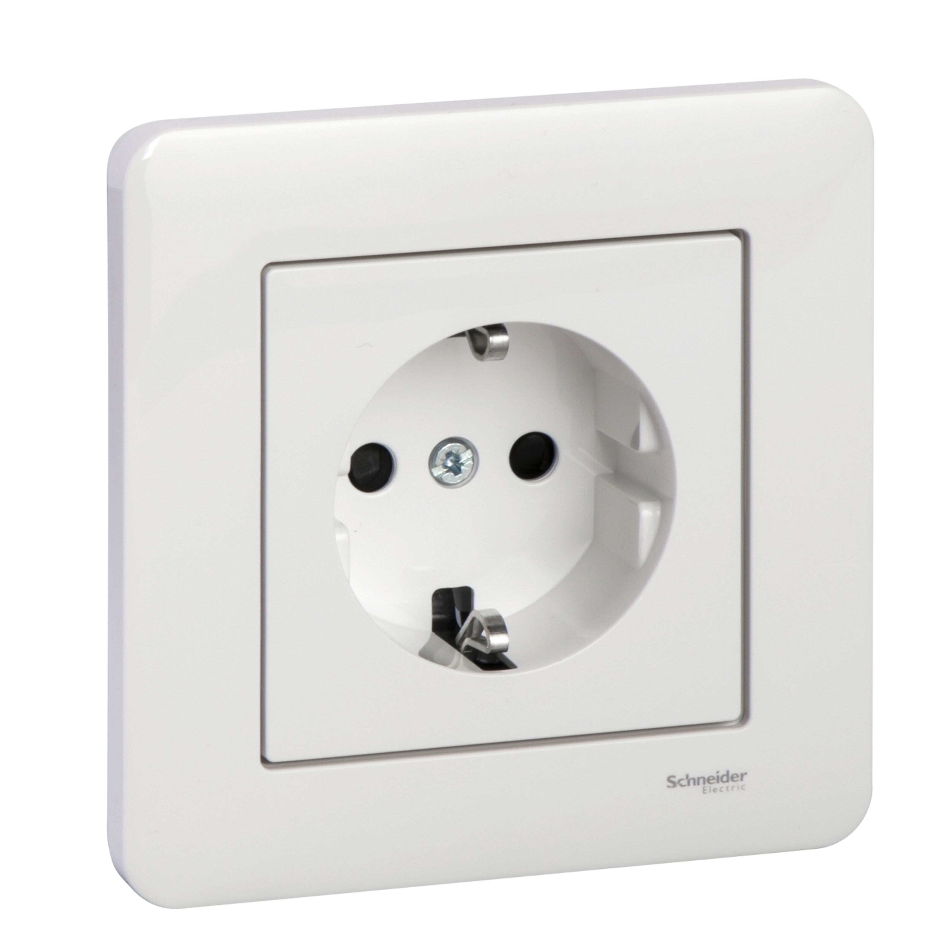 Schneider Electric Exxact Jordet stikkontakt 1-veis – Innfelt