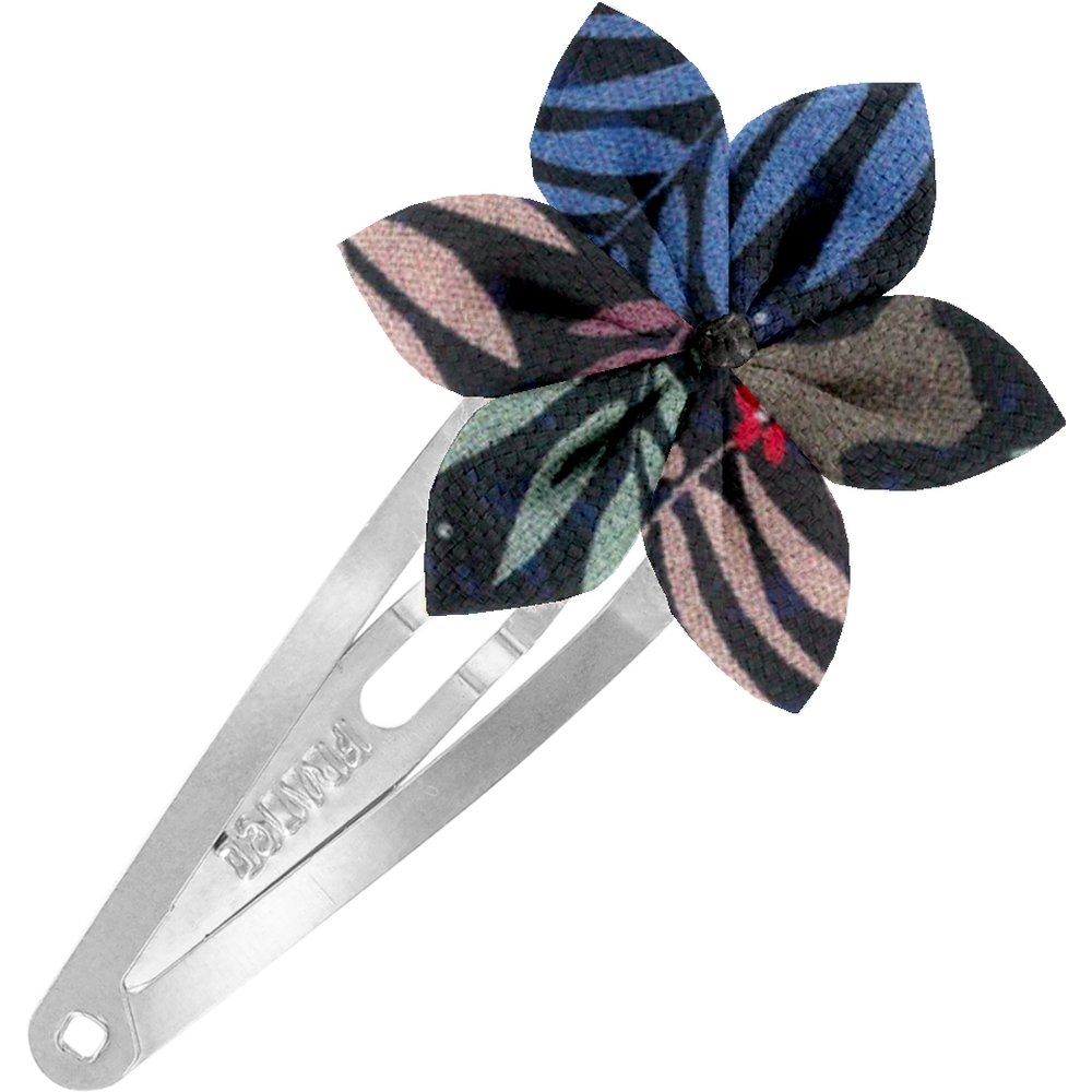 Barrette Clic-Clac Fleur Étoile Nuit Féline