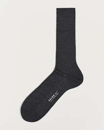 Falke No. 7 Finest Merino Ribbed Socks Anthracite Melange