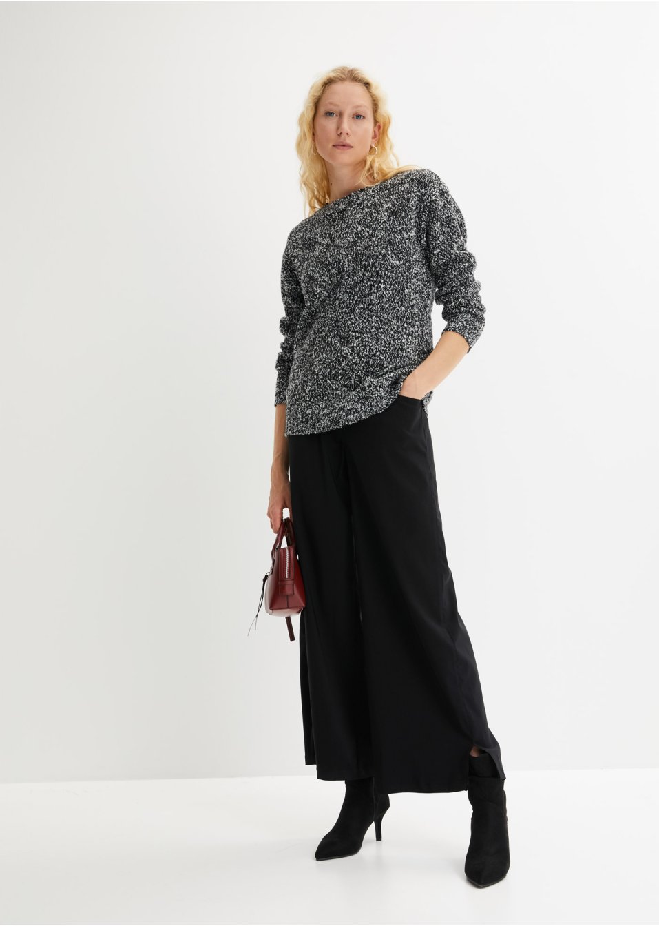 Pull en maille à col rond