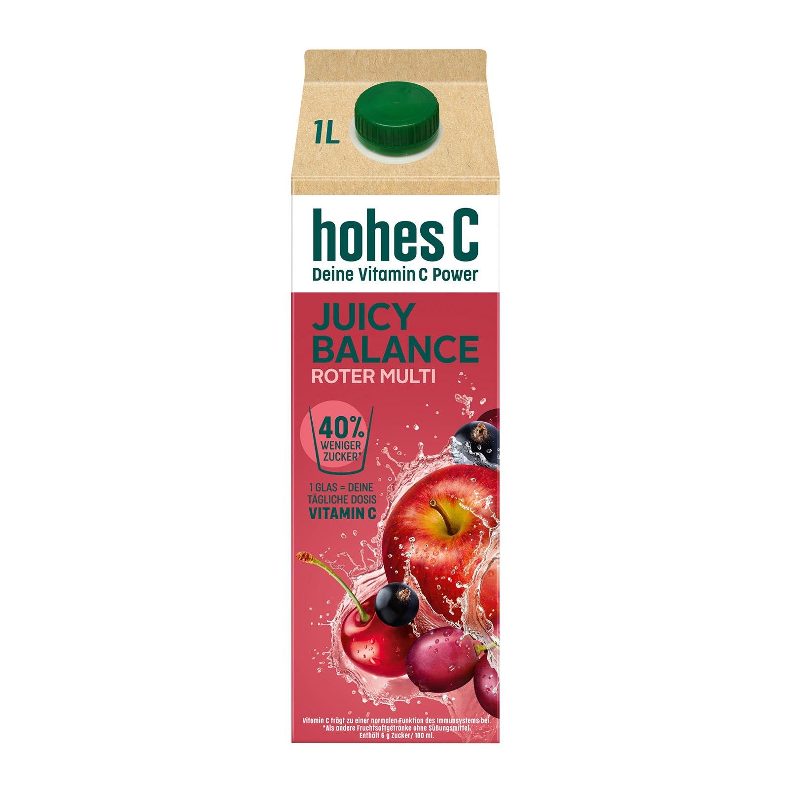 Hohes C Juicy Balance Roter Multivitamin