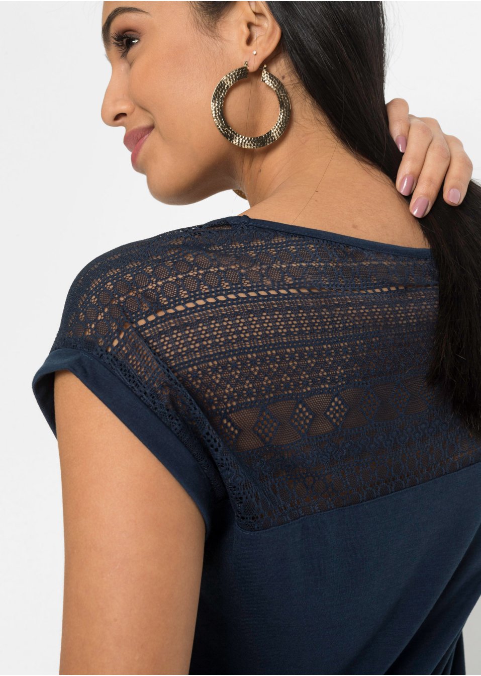 T-shirt à dentelle