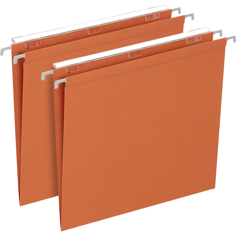 Boite de 25 Dossiers Susp Nna Defi Flex Tiroir Fdv A4 Kraft Orange